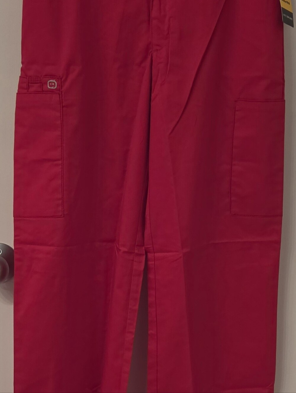 WonderWink Men's Red Cargo Scrub Pants